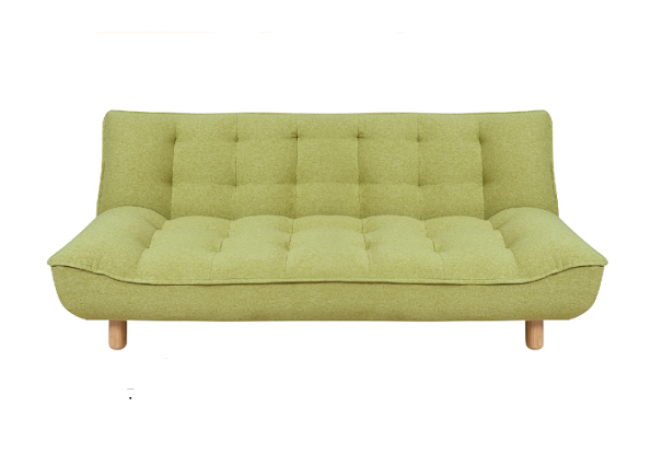 Bright Yellow Color Functional Sofa Bed Dacron Cashmere - Like Cover