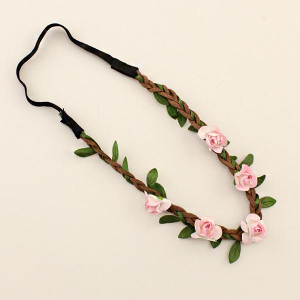 Beach bride bridesmaid flower garland headband headdress holiday pictures accessories