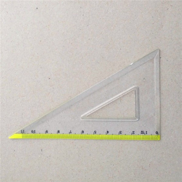 wholesale two color print plastic 15cm ruler set