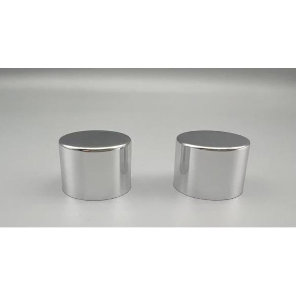 Custom Shiny Silver Aluminum Screw Cap For Bottle Packaging Cosmetic Packaging