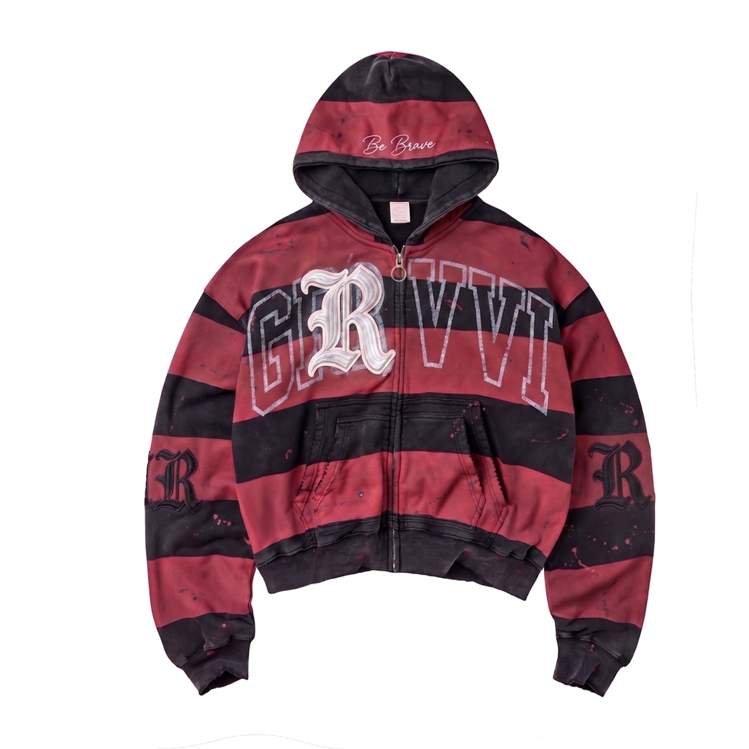 Heavyweight Distressed Boxy Hoodies for Men Supplier with Custom Applique