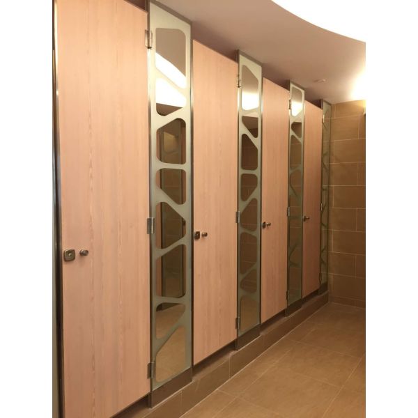Anti Vandal Toilet Partition Cubicle 12mm-25mm Commercial Bathroom Partitions