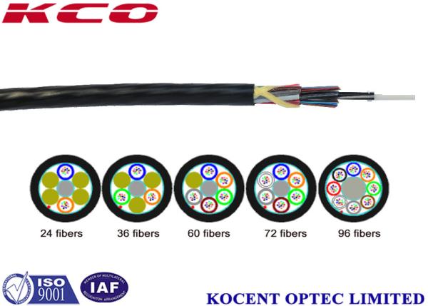 4 Core Fiber Optic Cable , PE Sheath Fiber Optic Patch Cord Non Metallic Air Blowing