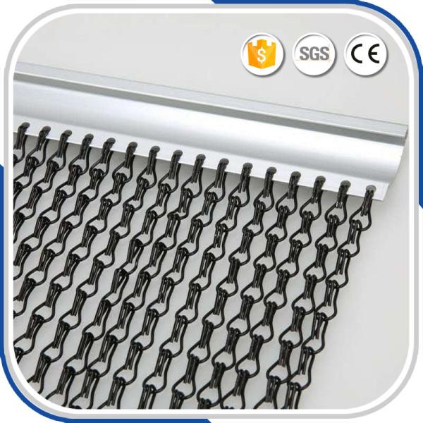 Amazing 1.6 mm Aluminum Chain Links Decorative Metal Curtains