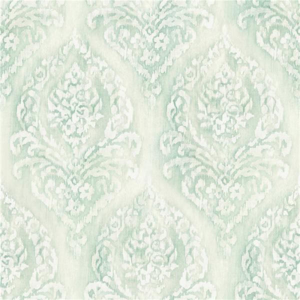 Classic Damask Non Woven Wallpaper Heat Insulation For Hotel , Home