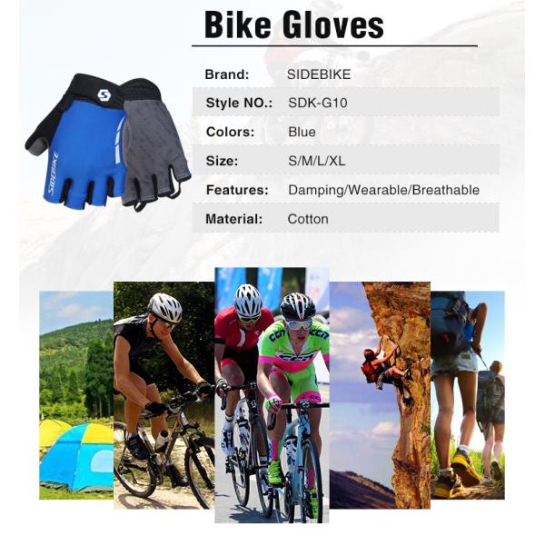Half Finger Waterproof MTB Gloves , Mens / Womens Waterproof Cycling Gloves