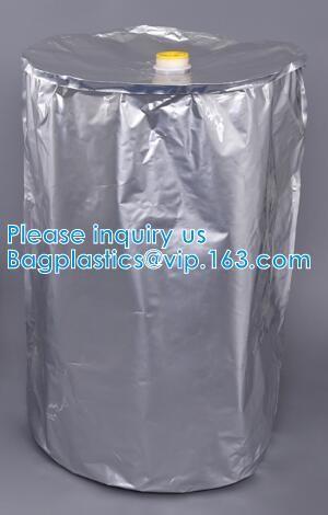 Factory Custom Round Bottom Aluminum Foil Liner Bags For Drum Liner Bag Customized Flexible hd liner drum 200 ltr