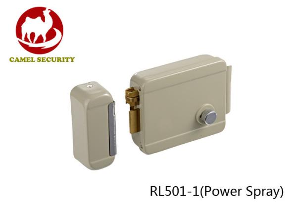 Electric Rim Lock For Electronic Door Lock System Power Spray Coated Finished