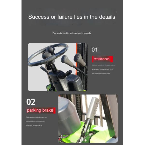 Battery Forklift Truck 2 Ton Smooth Lifting Up To 6m Triplex Mast For Effortless Handling