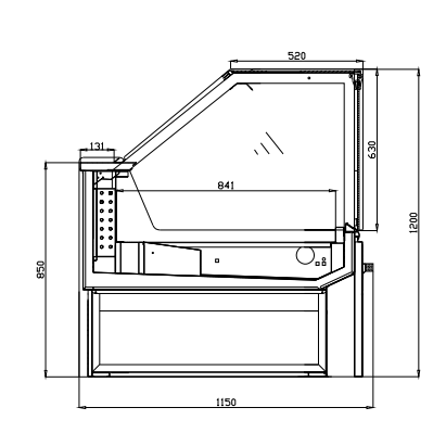 Refrigerated Meat Display Cases Come With Stainless Steel Interiors