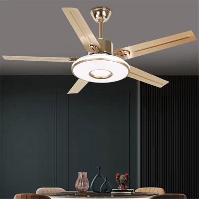 Ventilateur LED moderne avec lumière, luxe, salon, restaurant, chambre à coucher, hôtel, villa, ventilateur de plafond avec lumière, télécommande, ventilateur électrique avec lumière