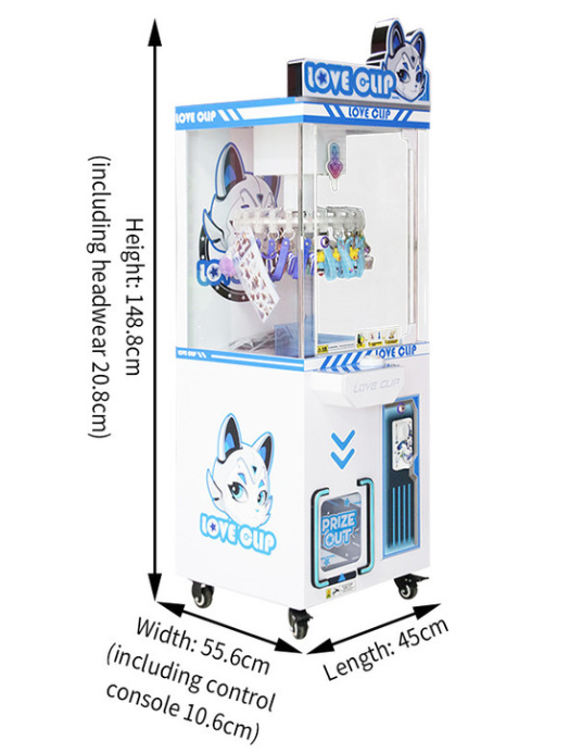 Большой воин Монеты-управляемые краны машины Синяя игра Звездная любовь клип-машина