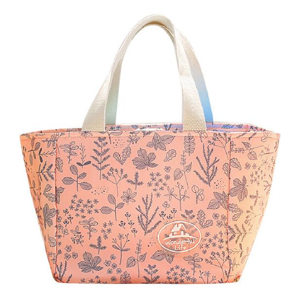 Womens Full Color Printing Canvas Hand Bags With Cotton Handles