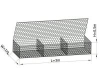 Colchones hexagonales de la roca de Gabion de la forma, cestas de alambre revestidas plásticas