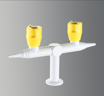 Solid Brass Laboratory Gas Valves Epoxy Coated 2 Way Gas Valve Corrosion Proof