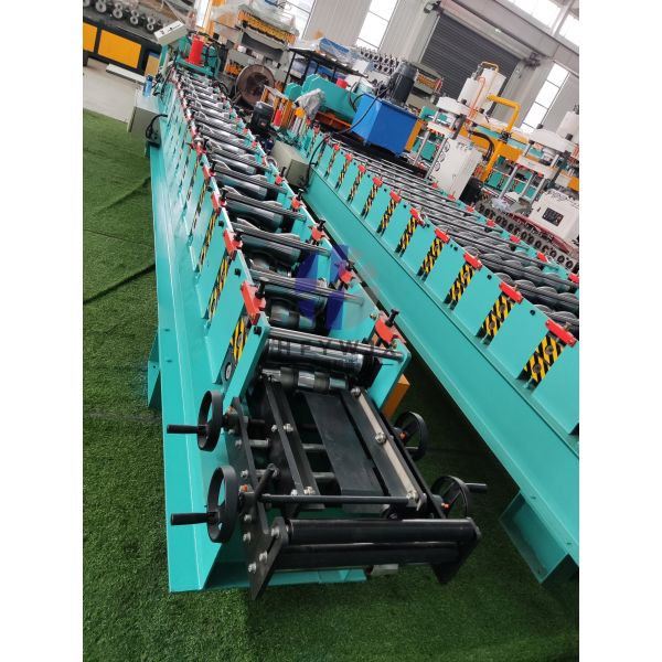 High Output 310mm Width 14 Row Molding PLC Control Ridge Tile Machine for Roof Ridge Roll Forming