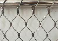 Rede de aço inoxidável flexível da corda de fio do estilo da virola para balaustradas