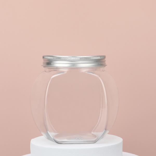 Containers en pot en plastique imprimés avec logo personnalisable avec couvercle