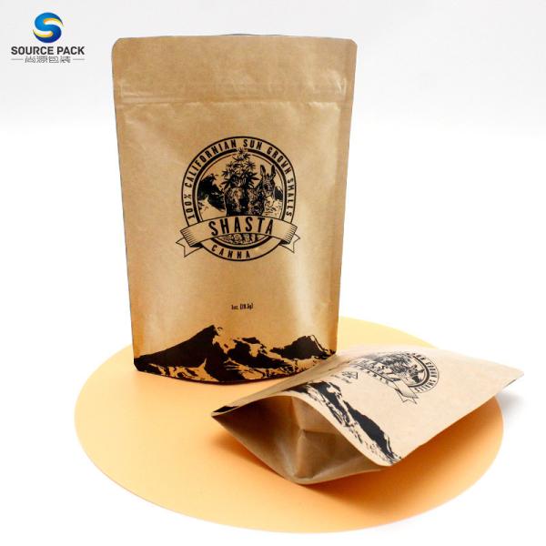 Customizable Stand Up Pouch with Zipper Top in Eco Friendly Materials