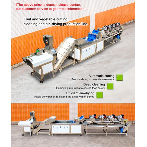Orange Potato Onions Ginger Potato Carrot Taro Sweet potato Yam Saiko persimmon papaya horseshoe 2025 Fruit and vegetable cutting, cleaning and air-drying production line