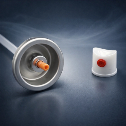 Enhanced Sealing Male Aerosol Paint Valve with Color-Coordinated Finish