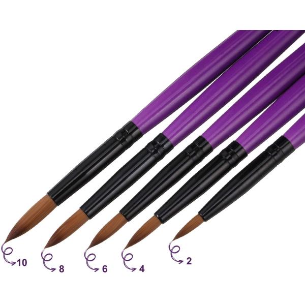 3D Painting Nail Gel Brush Nylon Hair UV Gel Nail Art Pen