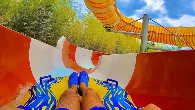 Commercial Magic Carpet Slide Fiberglass Water Thrill Rides With Inflatable Mats