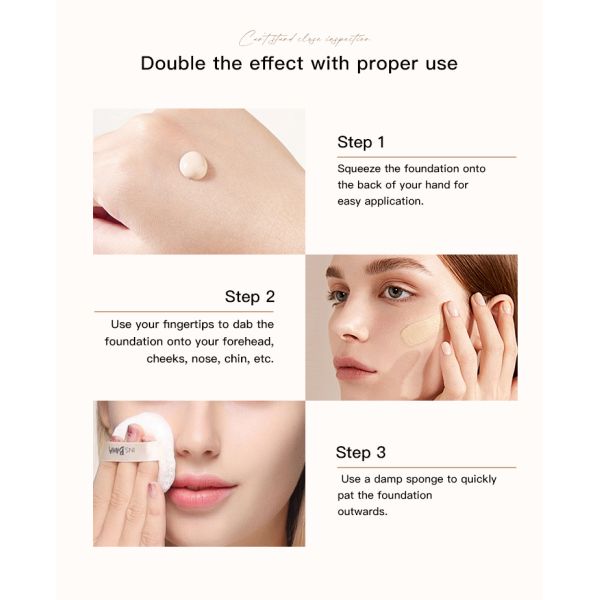 Makeup Base Skin Tint Make up Bb Cream Cushion Foundation Moisturizing Full Coverage Waterproof Liquid Foundation Makeup