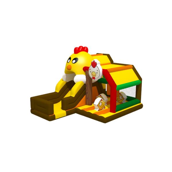 Куриное яйцо Тематическая игровая площадка Коммерческая аренда замка для прыжков Шелковая печать