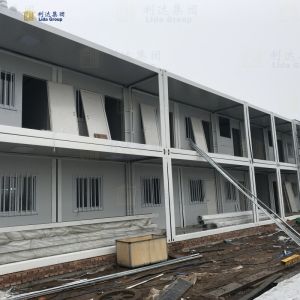 Fast Installation Modular Container House with Earthquake Resistant and Heat Insulated Features for Construction Sites