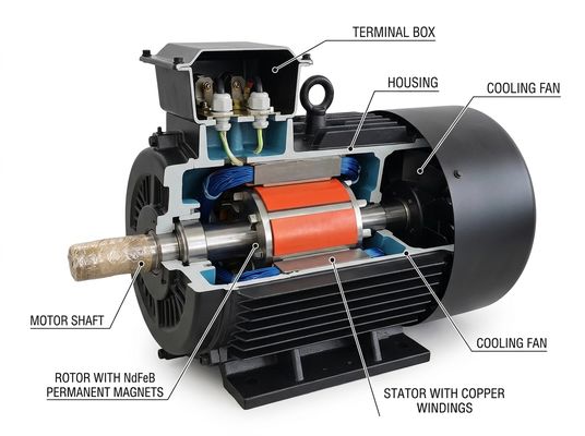 18.5KW IE5 Ultra Premium Efficiency Permanent Magnet Motor CE ISO9001 Certified for Industrial Export