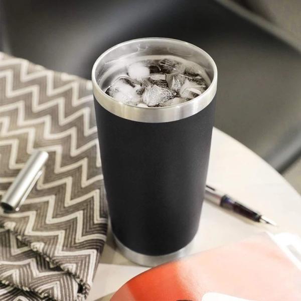 20 oz Travel Tumbler Cup Double Wall Vacuum Isolado de aço inoxidável Copo de café com tampa