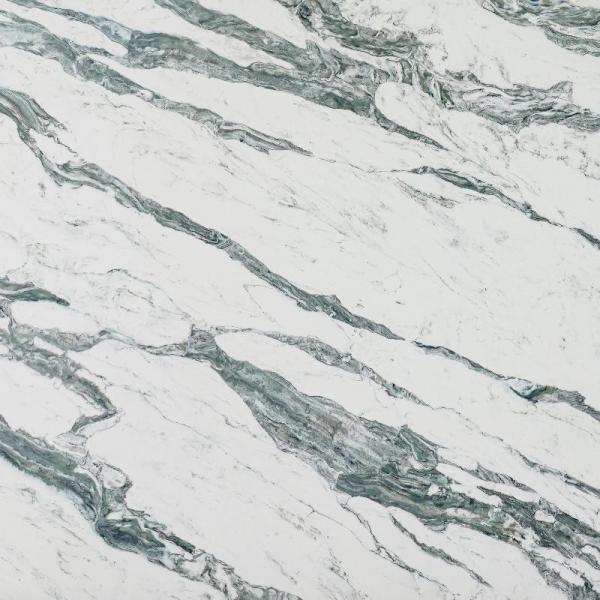 Quartzo de engenharia verde e azul Popular Norte dos EUA Countertops Propagação de chama
