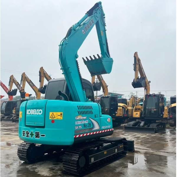 Little Used Excavator Kobelco SK75 Crawl Excavator 0.4m3 Bucket Capacity 0.7tons