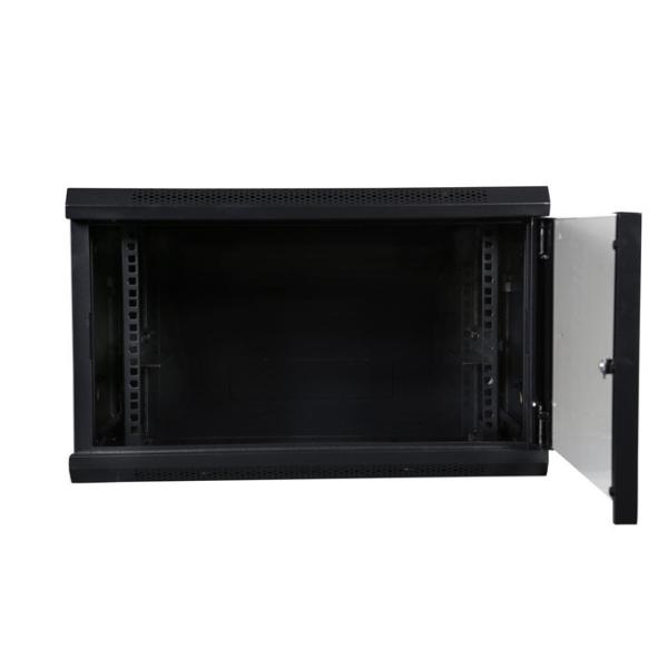 Dual AC Cooling Fans Wall Mount Server Cabinet , Ventilation 6U Rack Cabinet