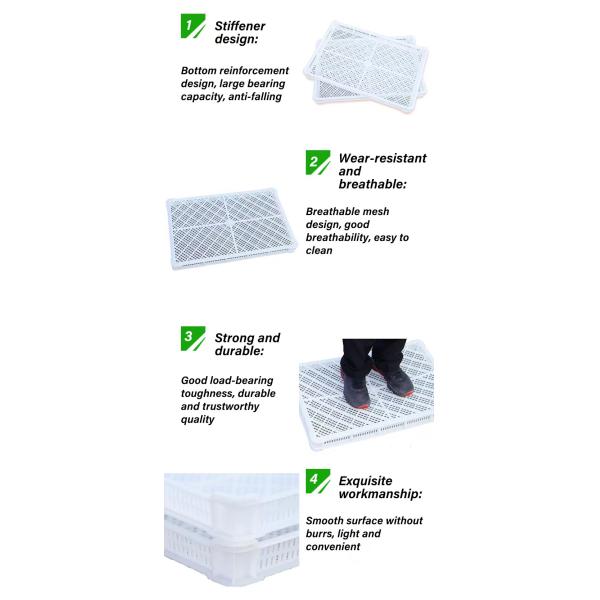 Plastic Mesh Turnover Crate for Storage and Transportation Customize Surface Handling