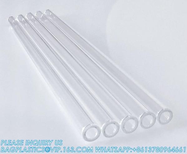 4 Inch Long 10 Pieces Glass Borosilicate Blowing Tubes 12 Mm OD 2mm Thick Wall Tubing, Clear Tubes For Art DIY