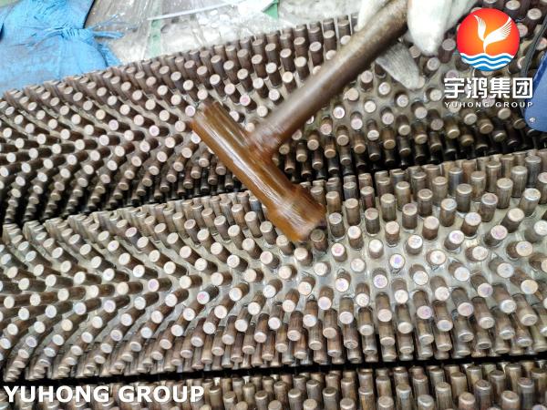 SS304 Stainless Steel Stud Fin Tube High Frequency Welded HFW For Steam Generator