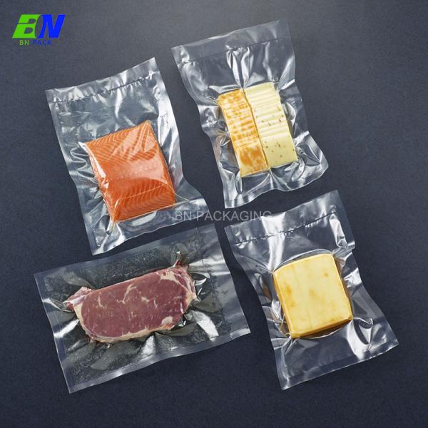 Food Grade Clear Or Embossed Vacuum Bag For Food Packaging Nylon / PE