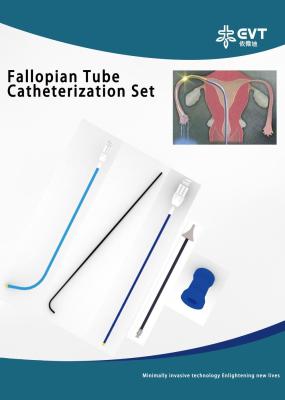 Conjunto de cateterismo de trompas de Falopio de inserción lisa Conjunto de cánula de trompas de pulgar de acero inoxidable