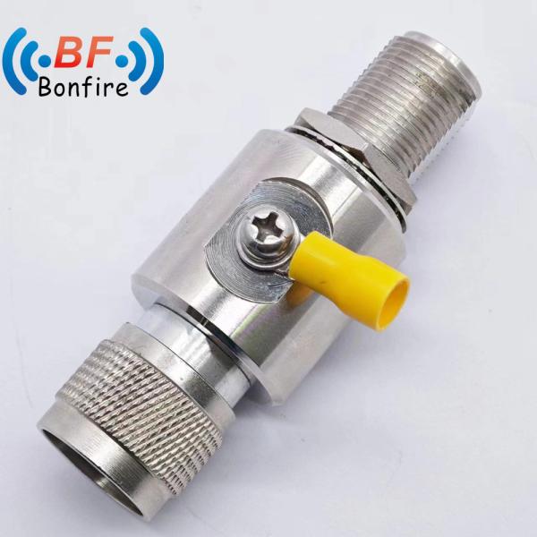 RF Arrester Protector UHF Jack So239 Female Bulkhead to UHF Male Pl259 Plug Coaxial