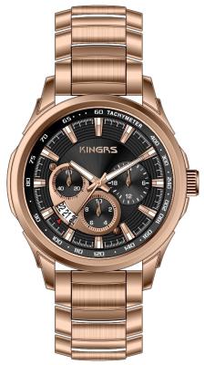 Big Face Stainless Steel Wrist Watch For Men 5ATM Multifunction