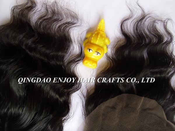 Lace top closure 4''x4'' ,malaysian virgin hair natural color loose wave 10''-24''length