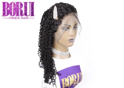 HD Pre Plucked Human Hair Lace Wigs , Brazilian Human Hair Wig Baby Hair