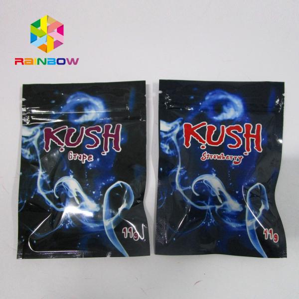 Resealable Spice Herbal Incense Packaging , k mylar bags One Side Clear