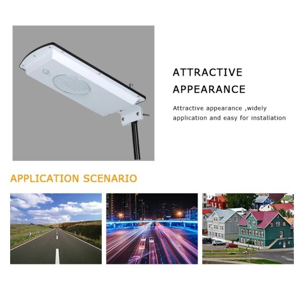 9V 8W Park Exterior Solar LED Lights Waterproof All In One Solar Panel