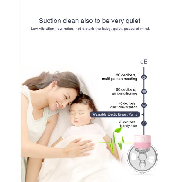 Electric Wearable Breast Pump Set On The Go Hands Free Pump With Suction Function