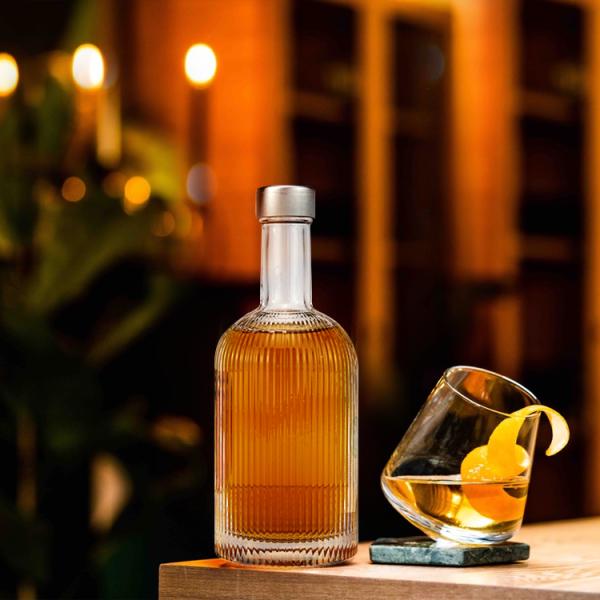 Classic Design Thick Bottom Whiskey Glass Bottle 500ml 700ml 750ml 1000ml for Beverages