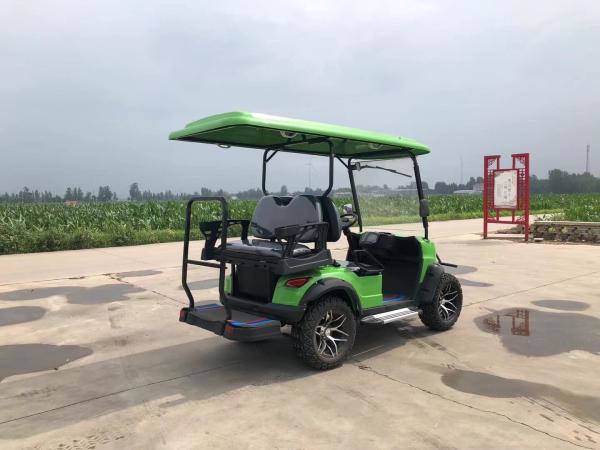 Four Seat 60v 100ah MacPherson Independent Suspension Electric Golf Cart Off-Road Tires