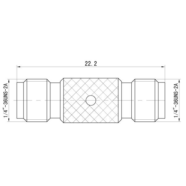 SMA Female to SMA Female RF Coaxial Adapter – Gold Plated